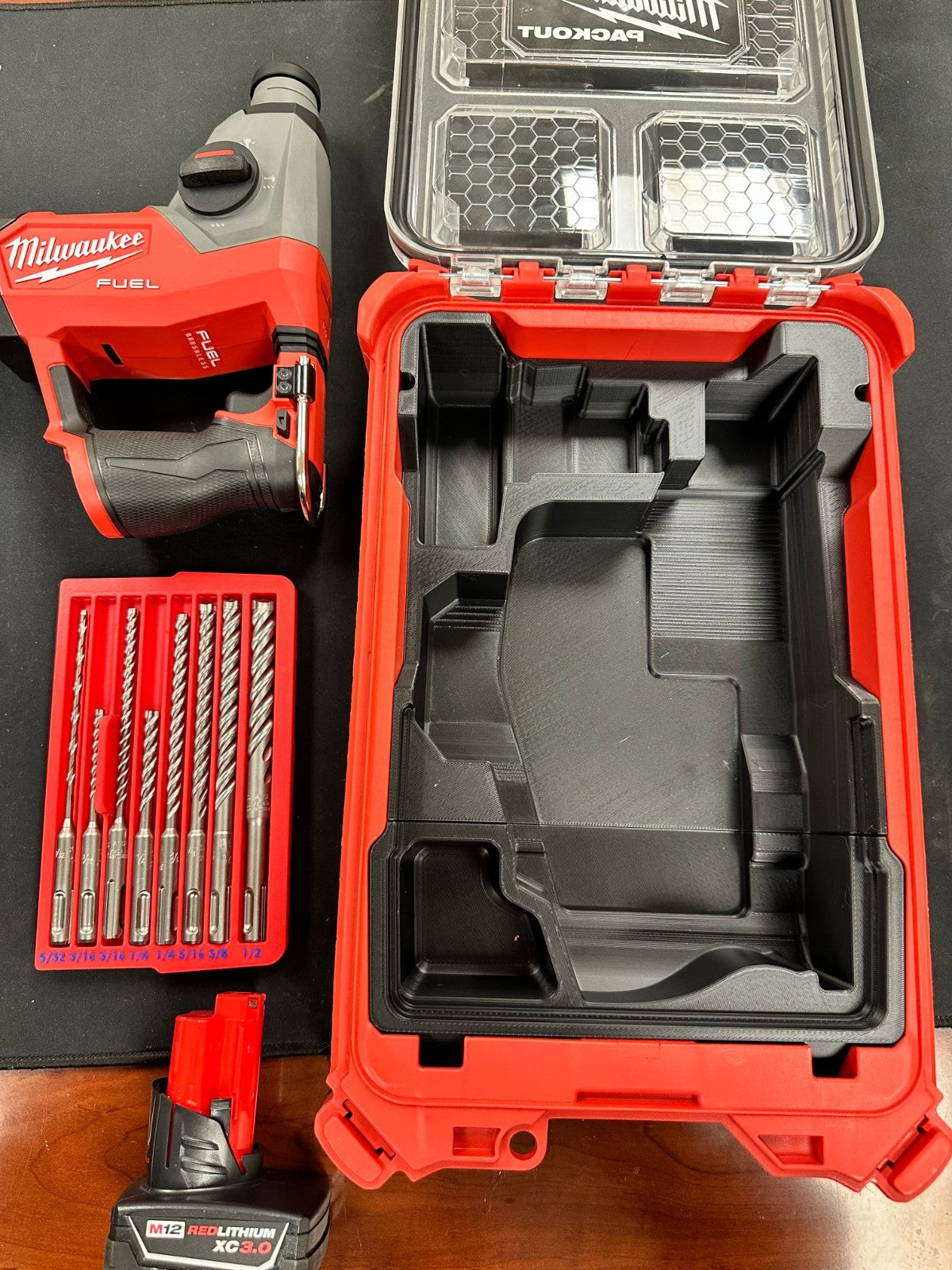 Fits Milwaukee M12 2508-20 Rotary Hammer PACKOUT Organizer Insert (Insert Only)