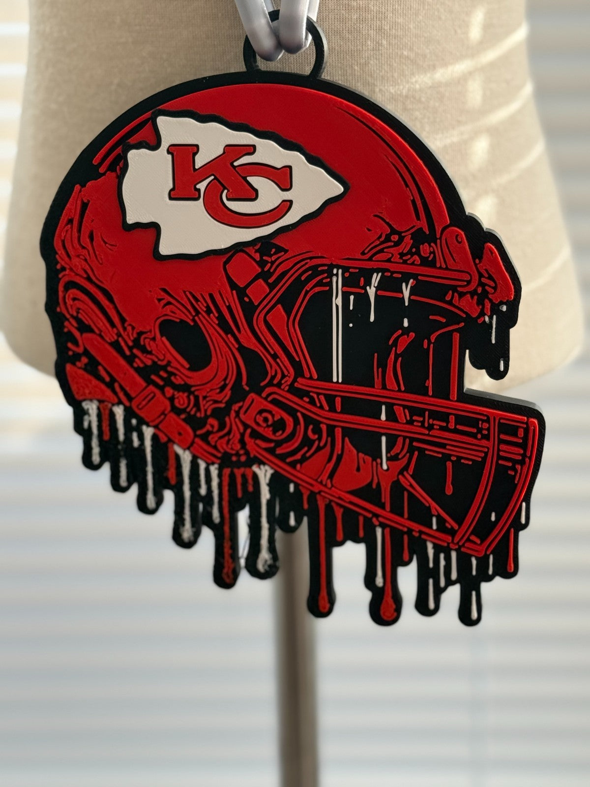 Kansas City Chiefs Helmet Oversize Drip Hype Chain & Necklace "CHIEFS!