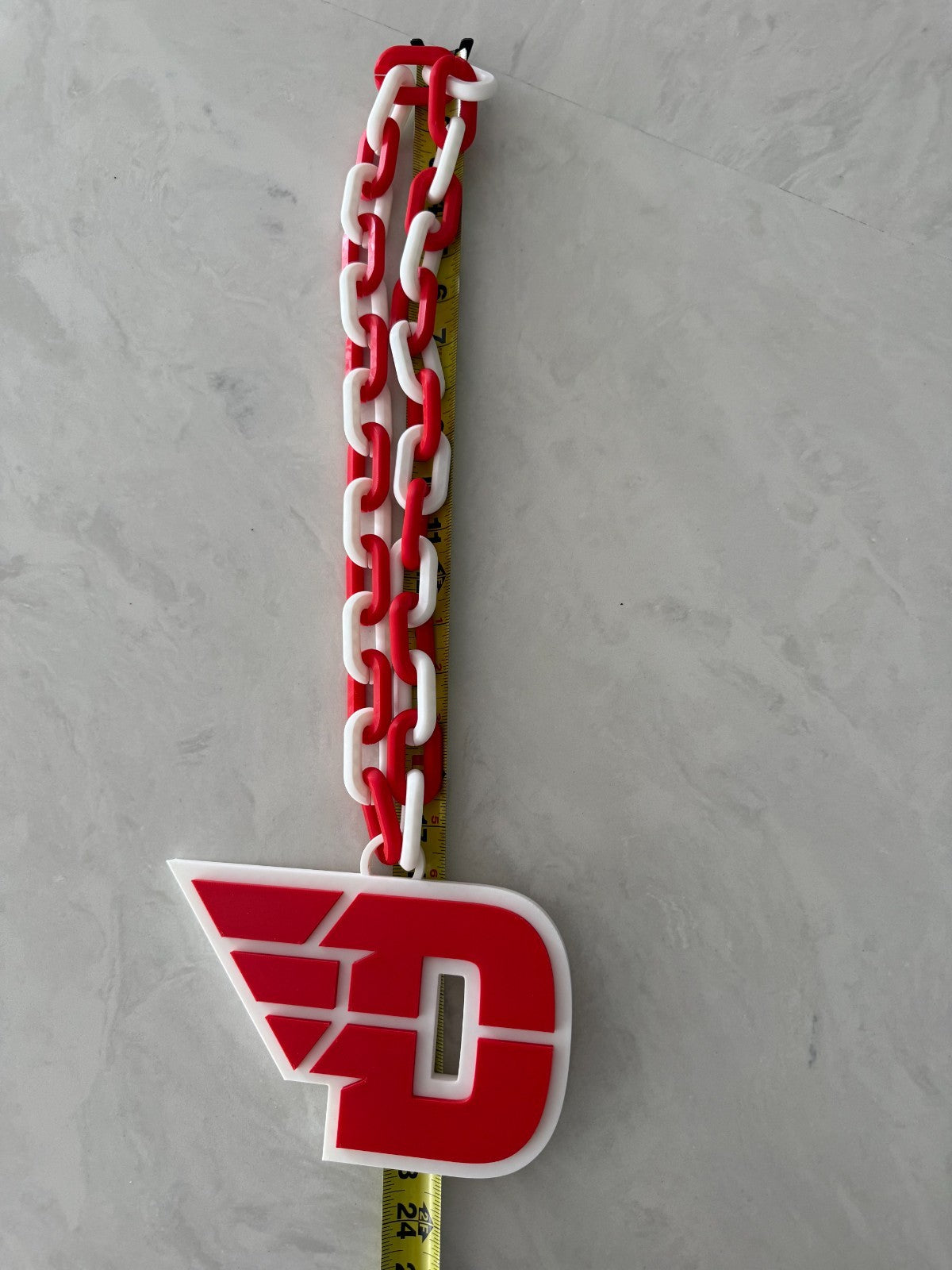 Dayton Flyers Oversized Necklace, Turnover Hype Chain Handmade 3D Printed