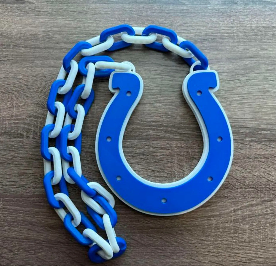 Indianapolis Colts 3D Printed Sports Chain, Necklace