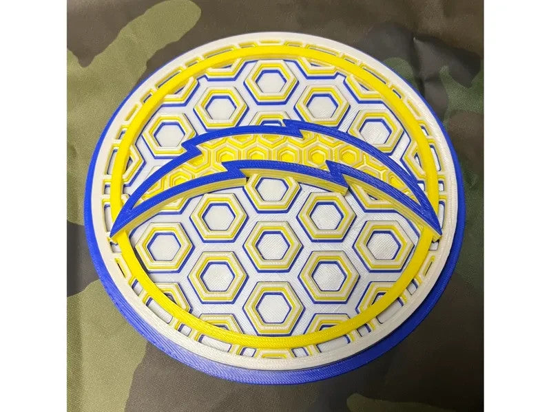 Los Angeles Chargers Wall Art Or Display 3D printed Dimensional Mosaic
