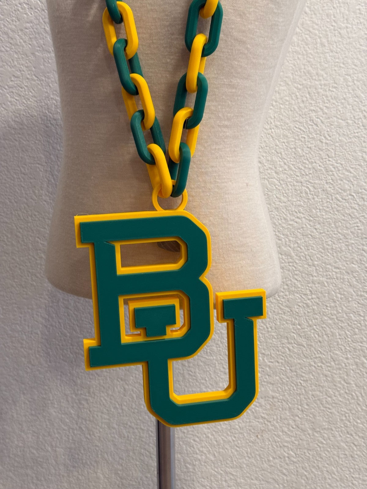Baylor Bears Oversized Hype Chain - 3D Printed NCAA Fan Necklace - Sic 'Em Gear