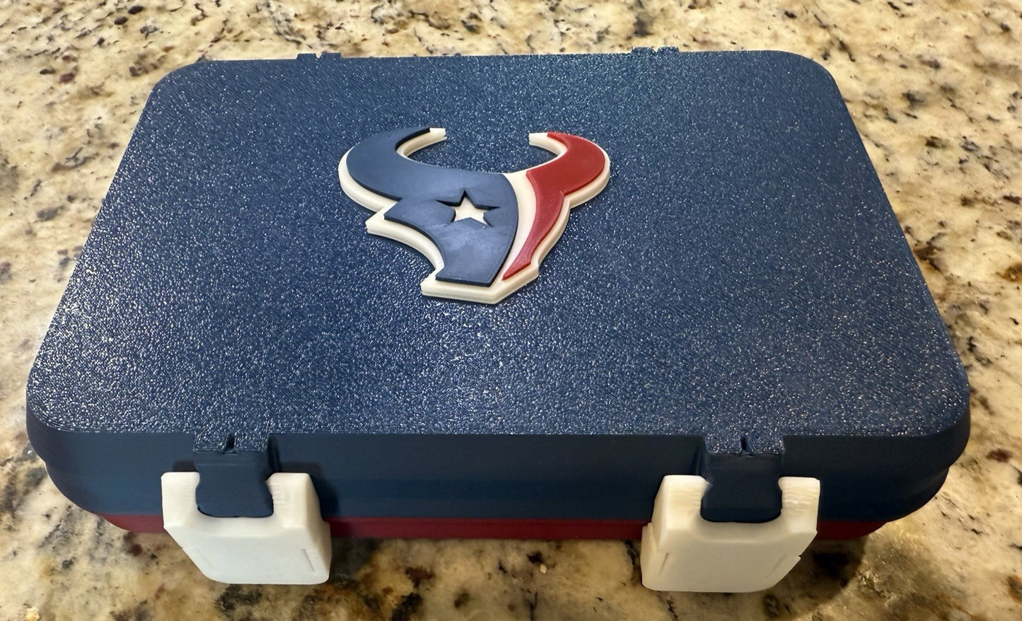 Houston Texans golf ball box 3d printed Fits 12 golf balls. Balls not included