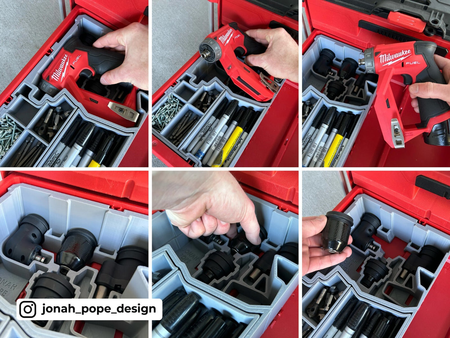 Milwaukee Packout Drawer Insert for M12 Installation Driver (Insert Only)