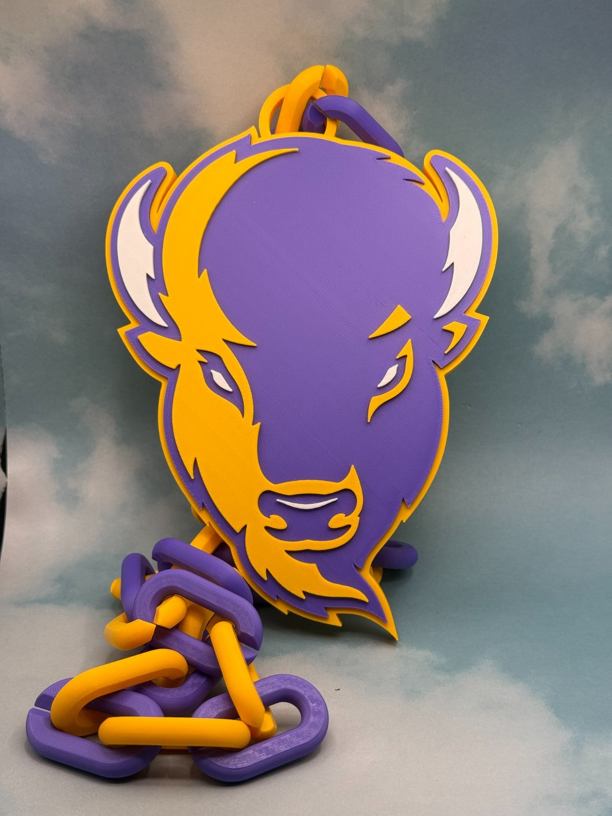 Lipscomb Bisons Oversized Fan Necklace, Hype Chain