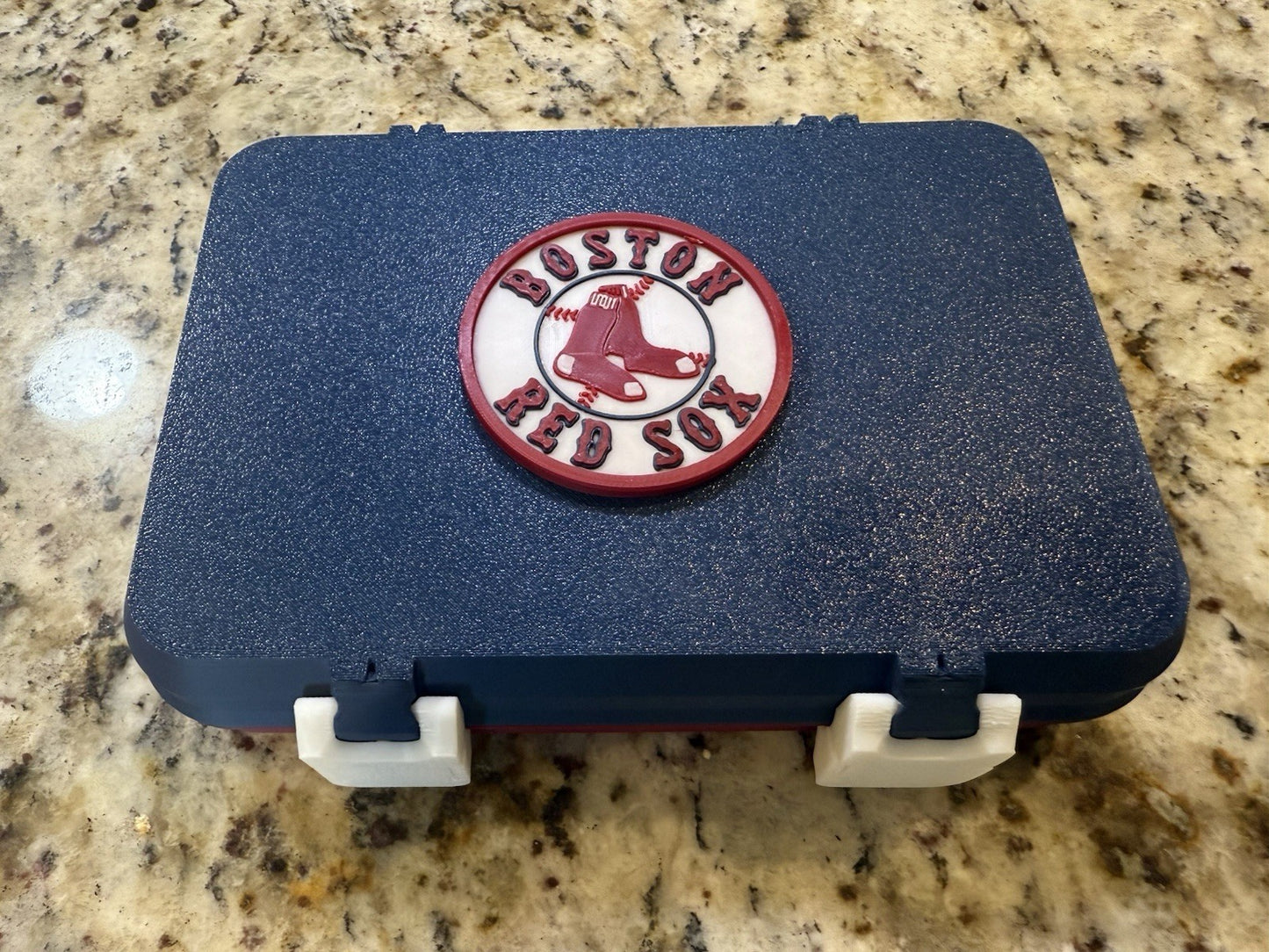 Boston Red Sox  golf ball box 3d printed Fits 12 golf balls. Balls not included