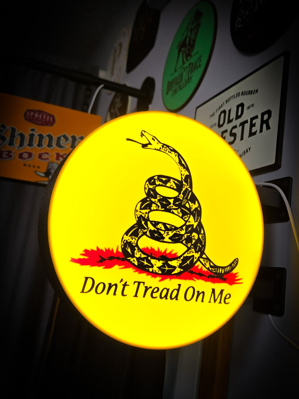 DON'T TREAD ON ME 12 Inch Light Box LED Sign 3D Printed Wall Decor Man Cave
