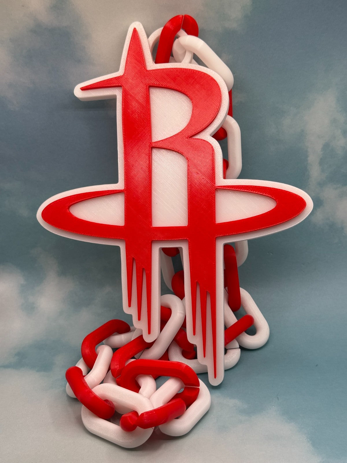 Houston Rockets Logo Oversized Necklace Pendant Handmade 3D Printed
