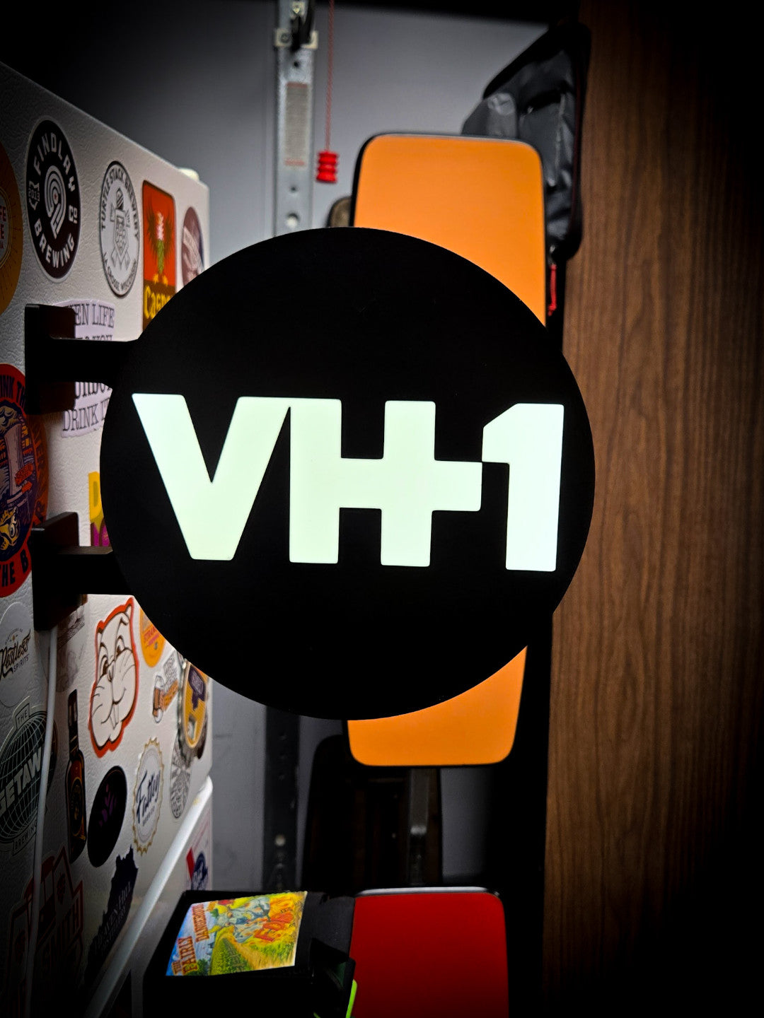 VH1 12 Inch Light Box LED Sign 3D Printed Wall Decor Man Cave Garage