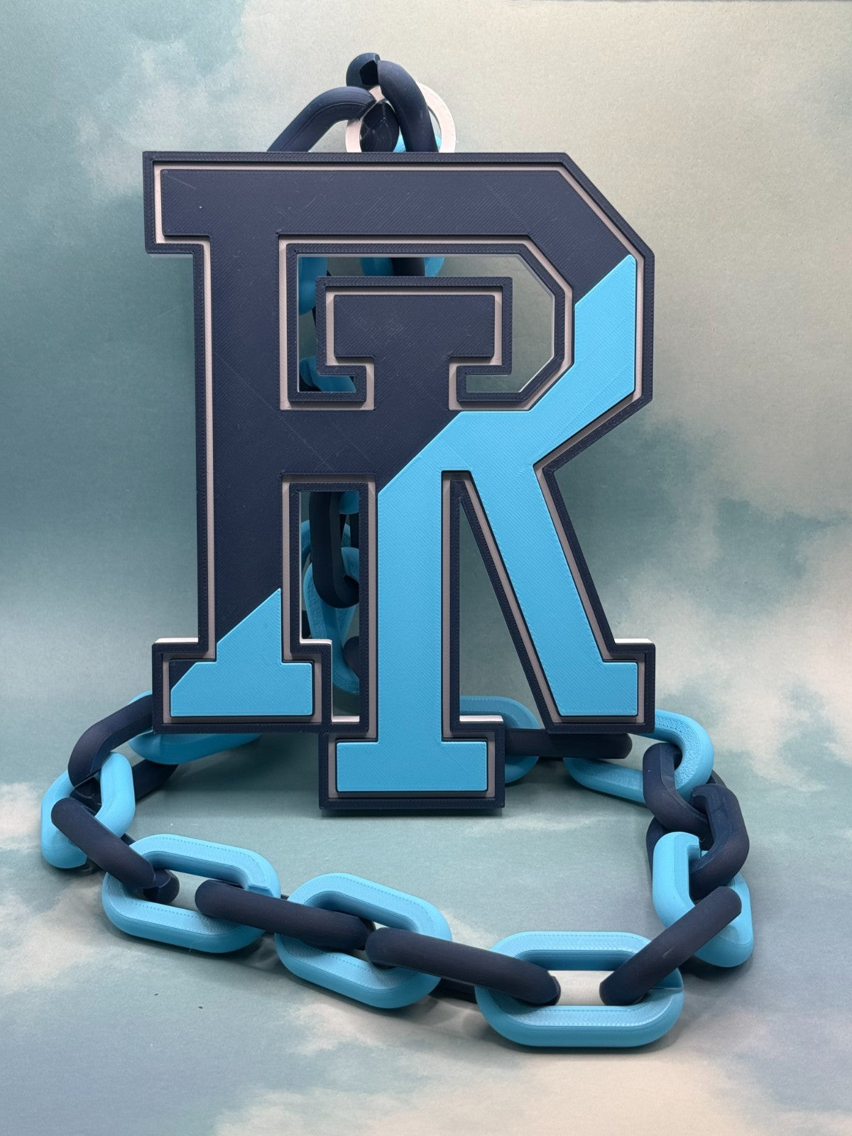 Rhode Island Rams Oversized Logo Necklace Hype Chain HandMade 3D Printed