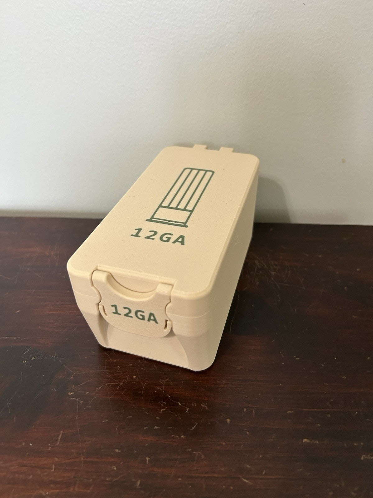 12 Gauge Shotgun Shell Storage Box 15 Shell Capacity Made In USA