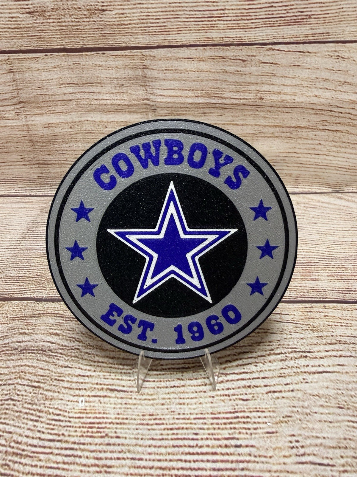 Dallas Cowboys Custom Drink Coasters Set Of 4 With Holder