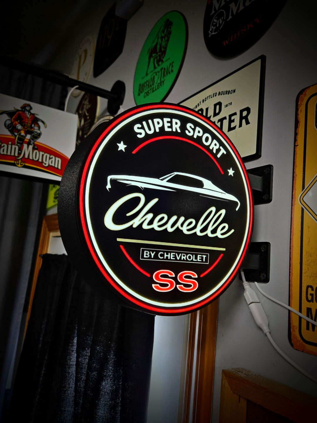 Chevelle SS 2-Sided LED Lightbox 12 Inch Light Box LED Sign Wall Decor
