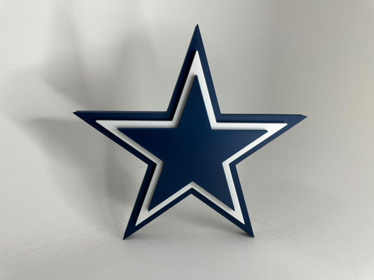 Dallas Cowboys Logo 2002 3D Printed Logo Wall Sign