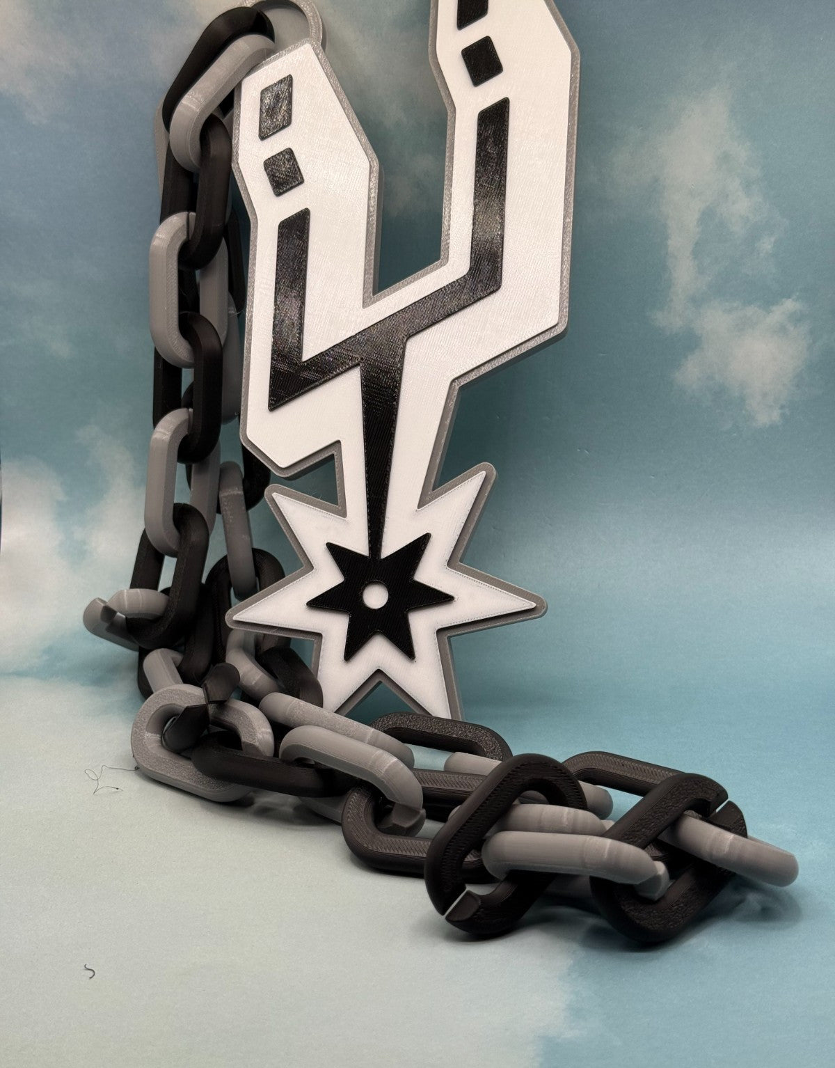 San Antonio Spurs Oversized Necklace, Pendant, Chain