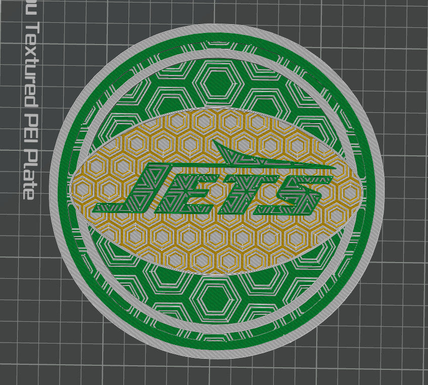 New York Jets Wall Art Or Display 3D printed Dimensional Mosaic READ DESCRIPTION