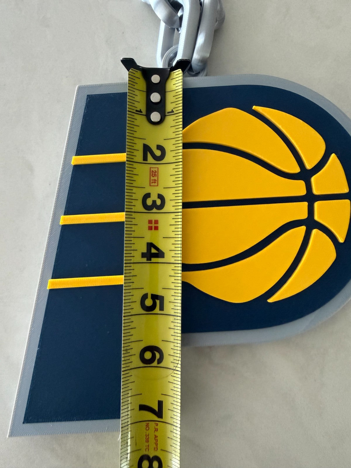 Indiana Pacers Oversized Necklace Pendant Handmade 3D Printed