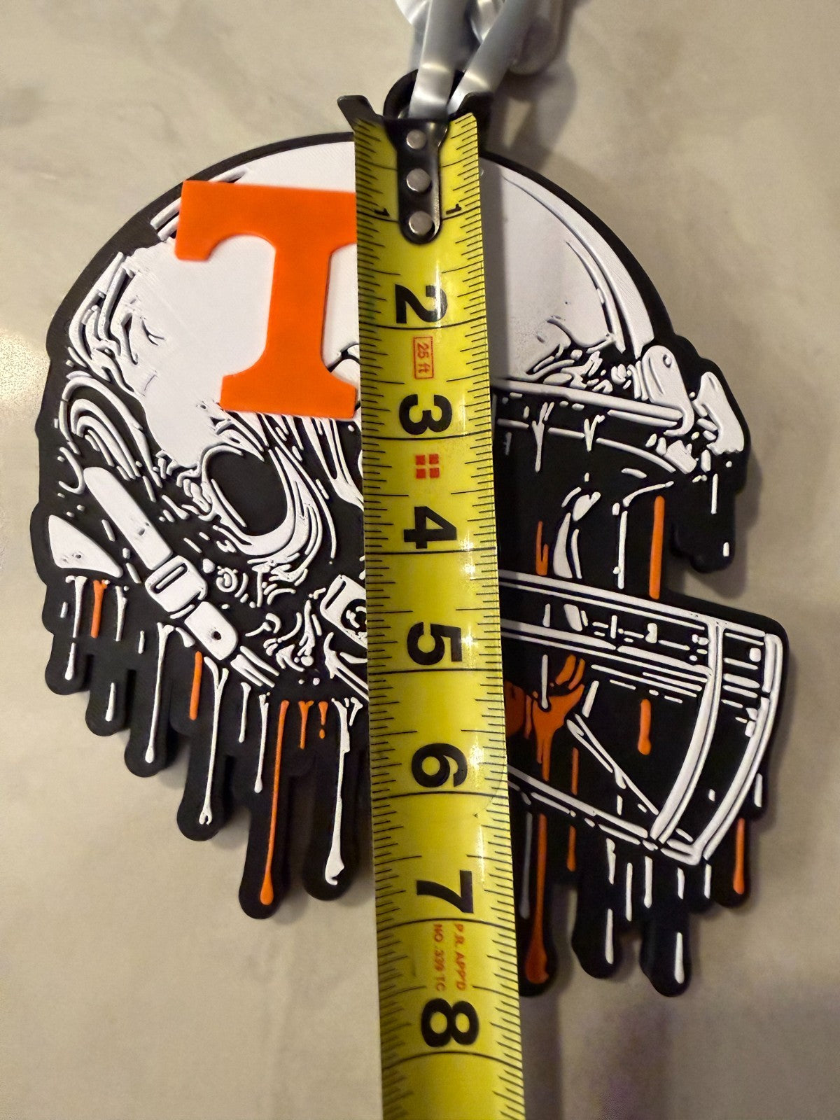 Tennessee Volunteers Oversized Helmet & Drip Hype Chain 'Go Vols' Handmade