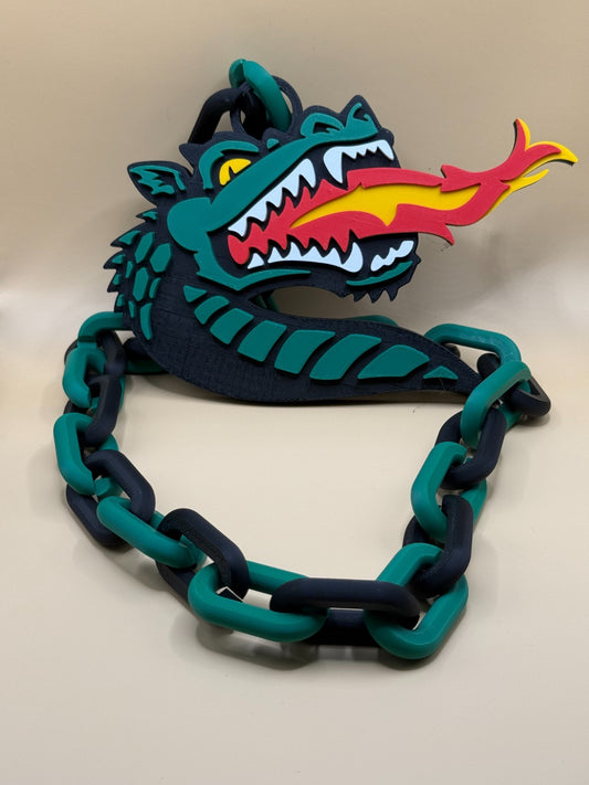UAB Blazers Logo Necklace Turnover Chain HandMade 3D Printed