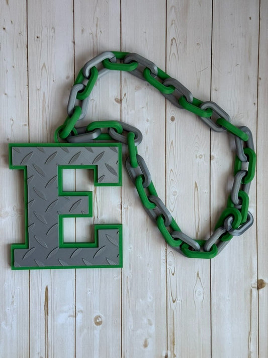 Eastern Michigan Eagles Logo Oversized Necklace, Pendant Chain