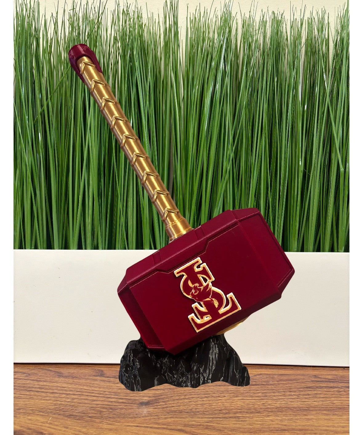 Texas State bobcats 3-D printed Thor hammer