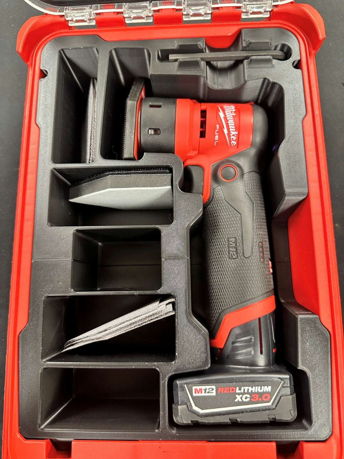 Fits Milwaukee M12 2531-20 Orbital Detail Sander PACKOUT Insert (Insert Only)
