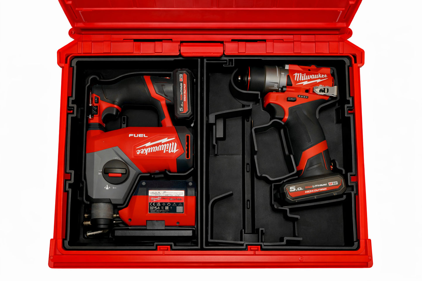 M12 Gen 3 Drill and impact Organizer for Milwaukee Packout insert 2 and 3 Drawer
