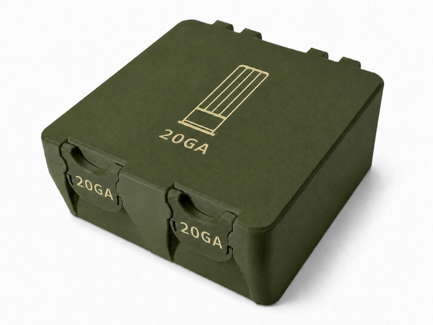 20 Gauge Ammo Box - Fits Up to 3 Inch Shells – 30 Rounds - Snap Close Storage