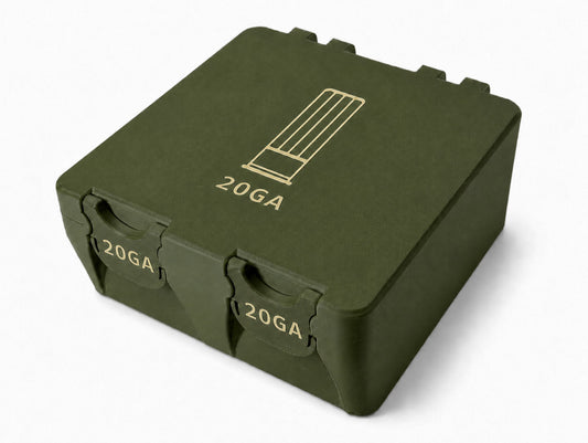 20 Gauge Ammo Box - Fits Up to 3 Inch Shells – 30 Rounds - Snap Close Storage
