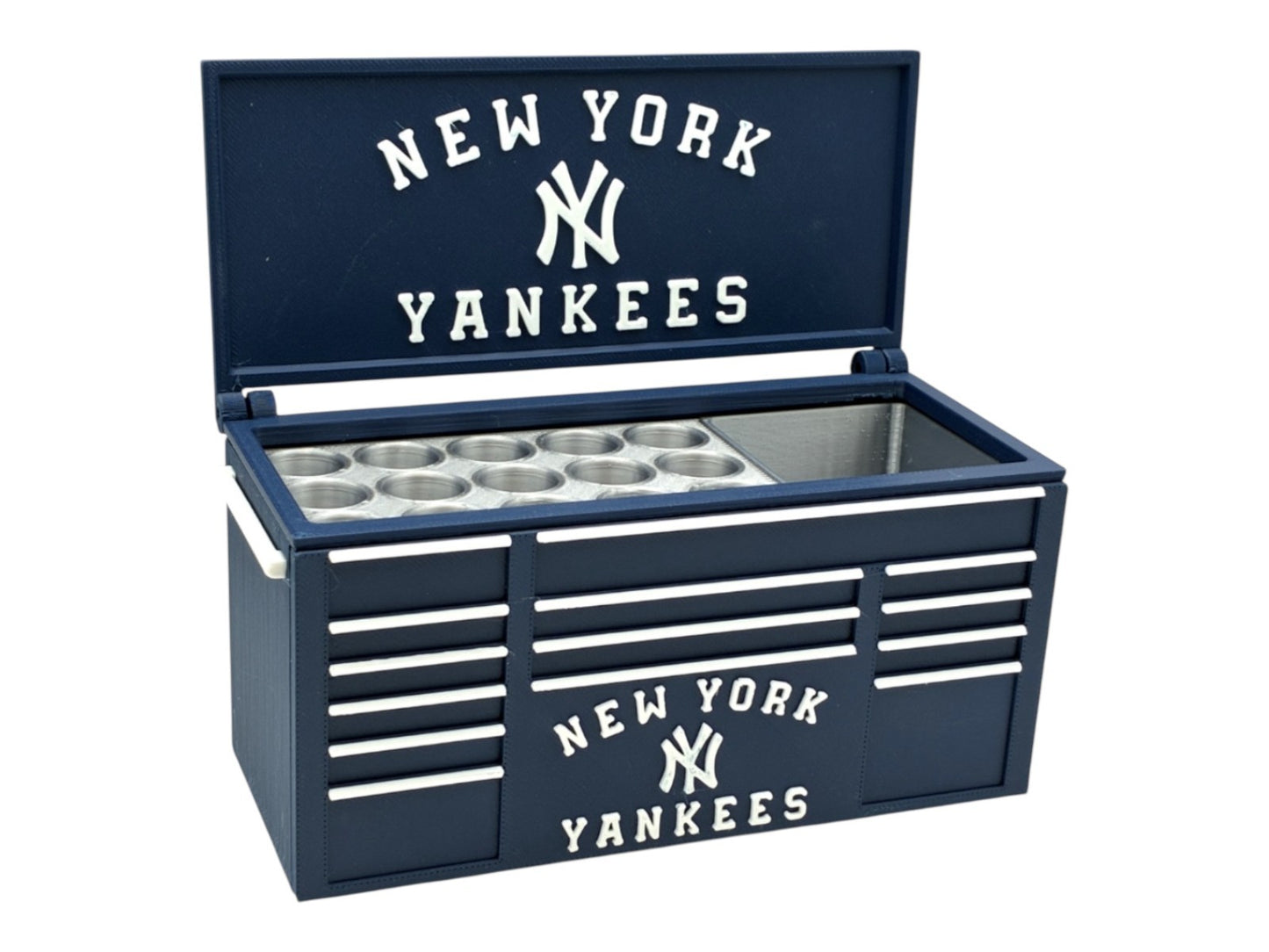 New York Yankees Mini Toolbox Pen Holder – Sports Fan Desk Organizer