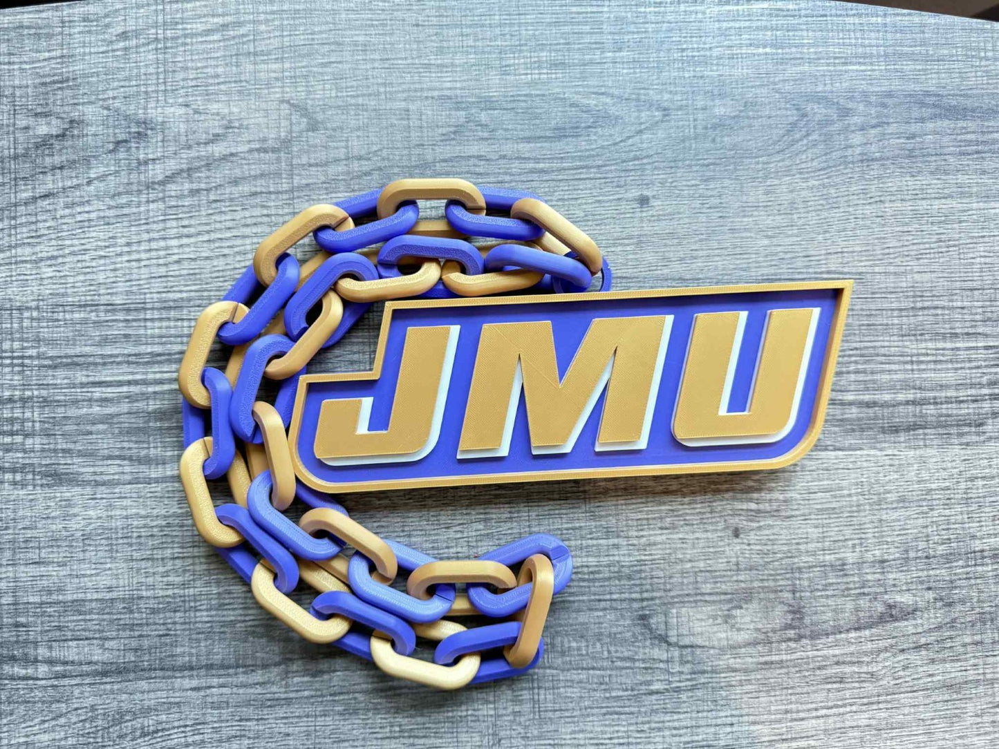 James Madison Dukes Over-Sized Necklace Logo Pendant Hype Chain