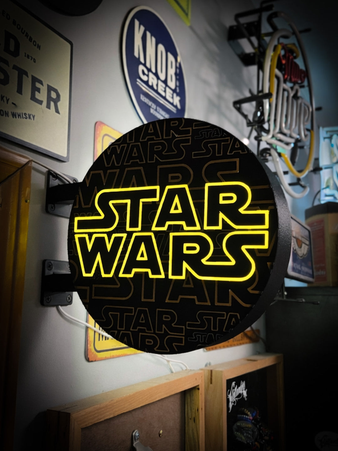 STAR WARS 12 Inch Light Box LED Sign 3D Printed Wall Decor Man Cave Garage