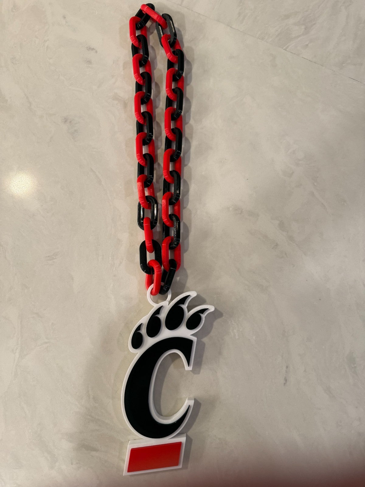 Cincinnati Bearcats Oversized Logo Pendant Necklace & Chain