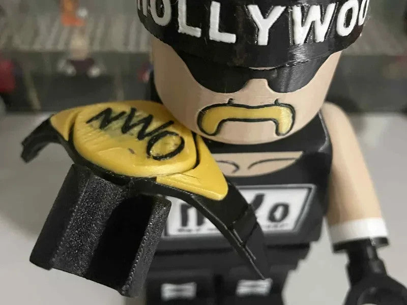 Hollywood Hulk Hogan Brick Figure 8 inches tall 3D Printed Lego Inspired