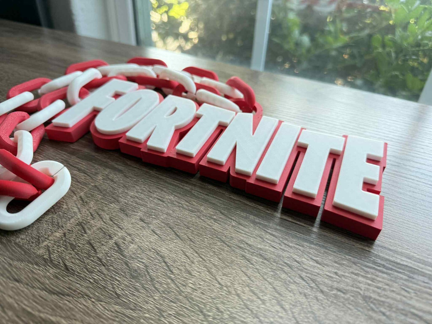 Fortnite Logo Red Oversized Necklace, Hype Chain, Party Chain [Made to Order]