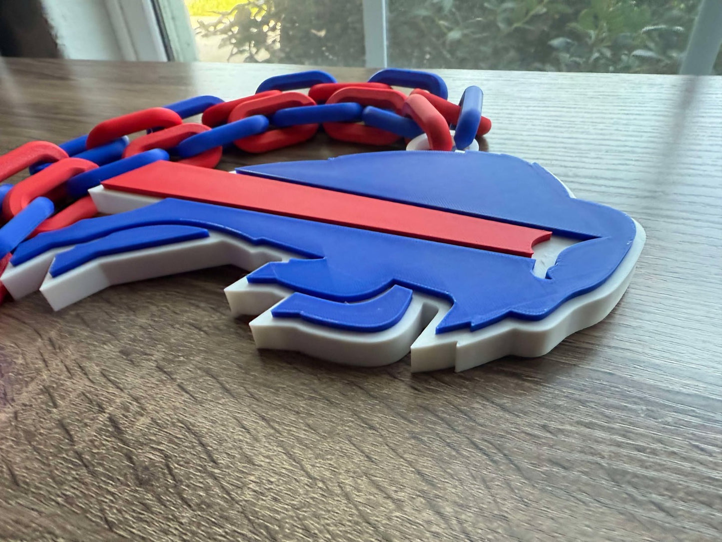 Buffalo Bills Logo Oversized Necklace, Pendant Chain [Made To Order]