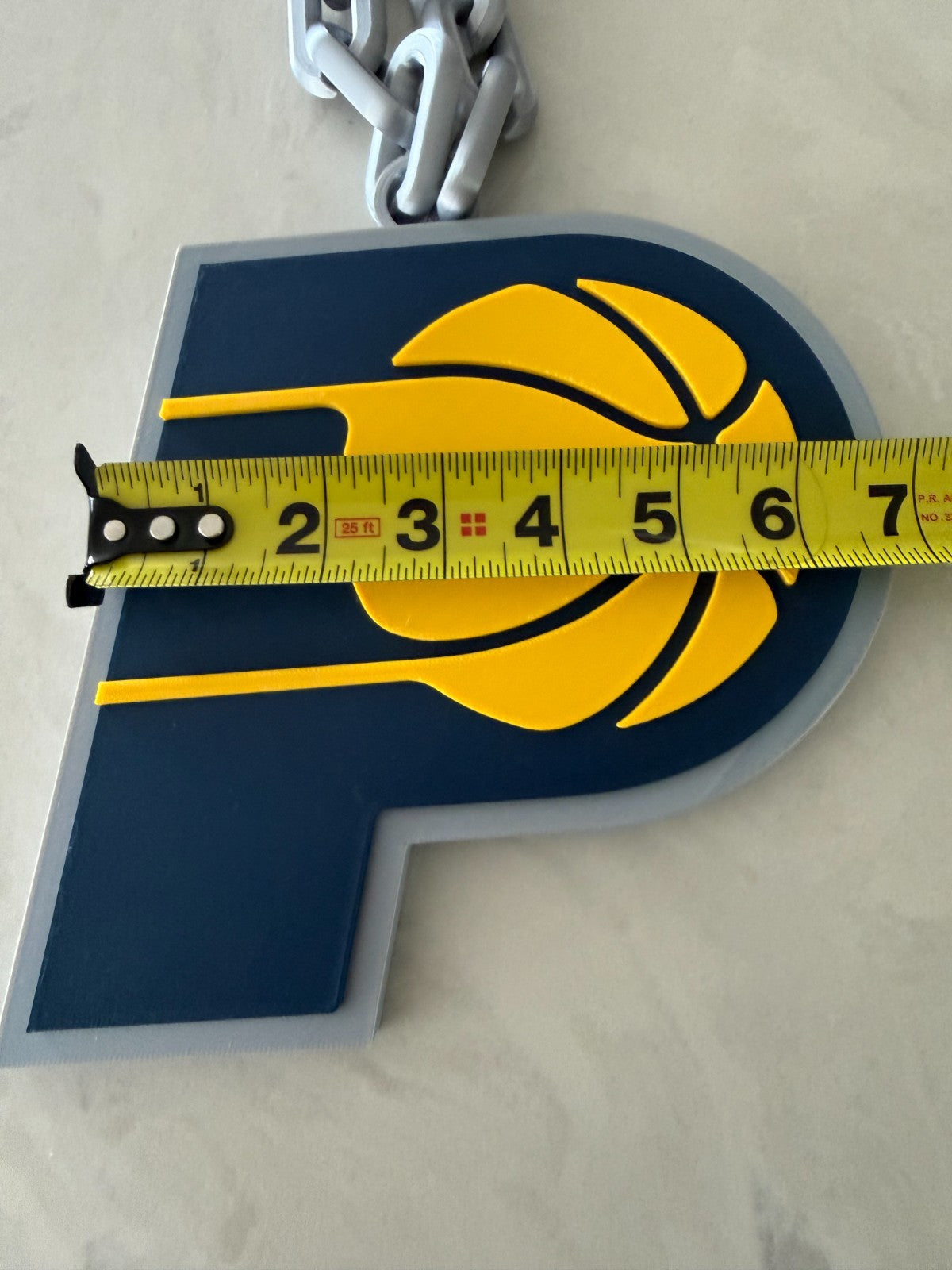 Indiana Pacers Oversized Necklace Pendant Handmade 3D Printed