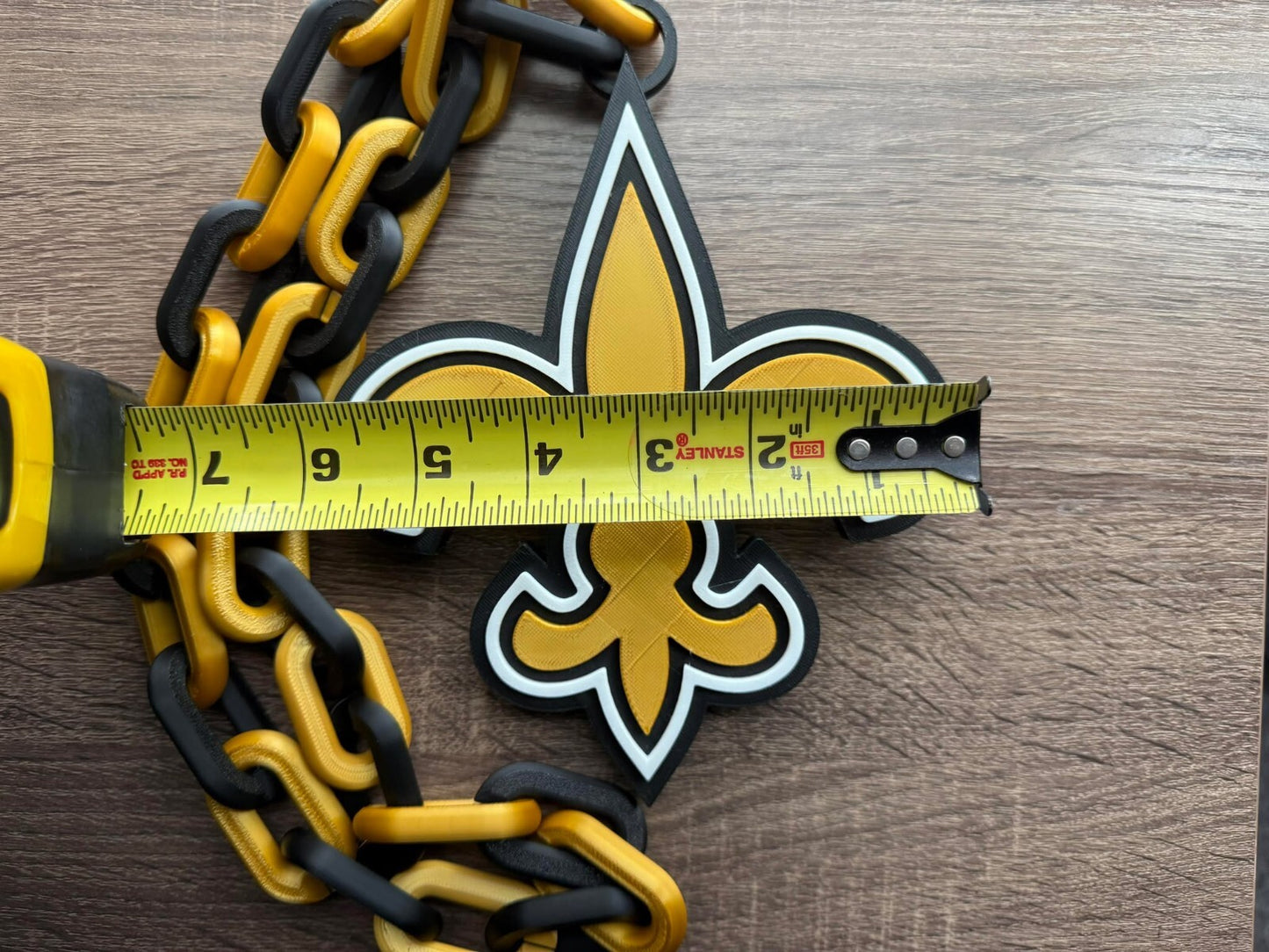 New Orleans Saints Oversized Necklace, Hype Chain [Made To Order]