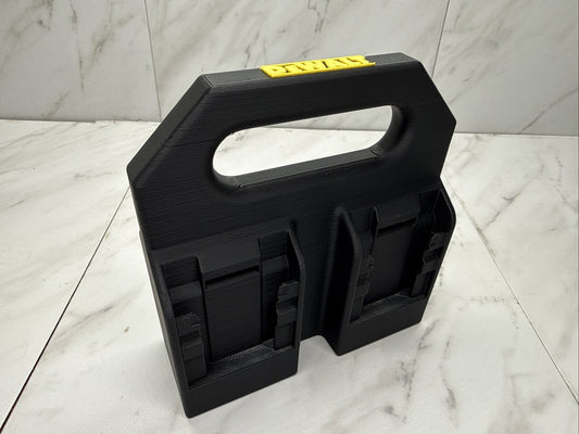 Battery Basket Carrier Caddy Holder for DeWALT 4 slot Black and Yellow