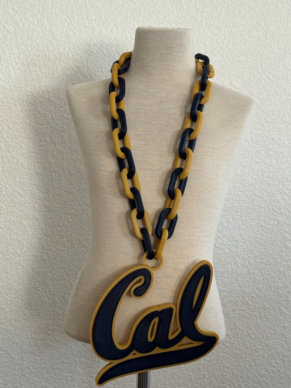 California Golden Bears Oversized Hype Chain Necklace "Let There Be Light"
