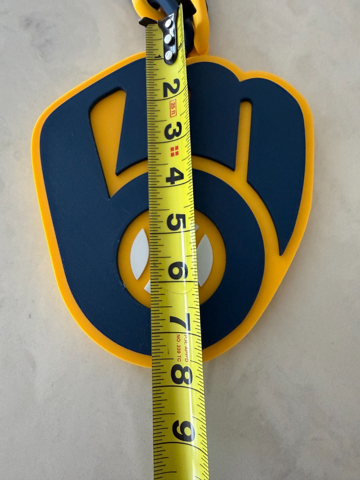 Milwaukee Brewers Oversized Logo Necklace, Pendant
