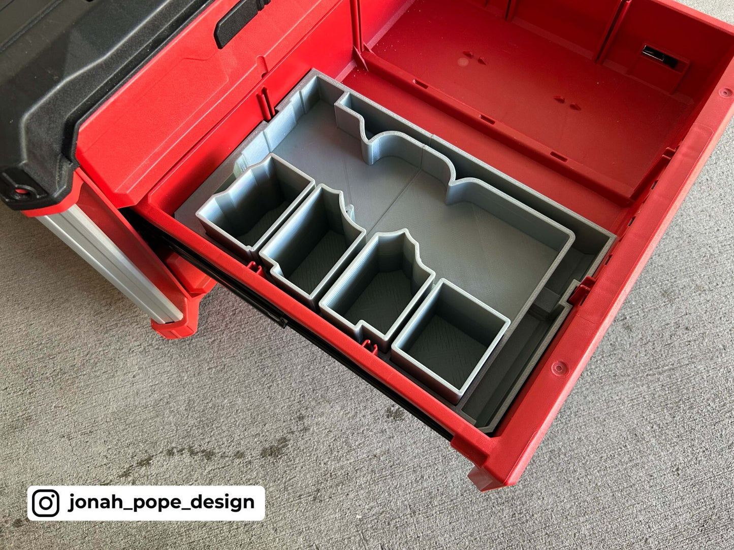 Milwaukee Packout Tool Box Drawer Insert for M12 Rivet Gun  (Insert Only)