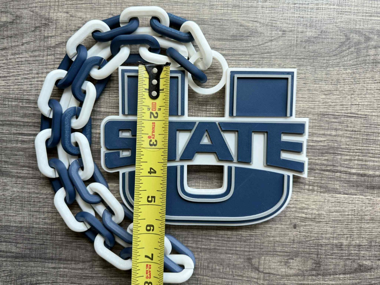Utah State Aggies Logo Oversized Necklace, Hype Chain [Made To Order]
