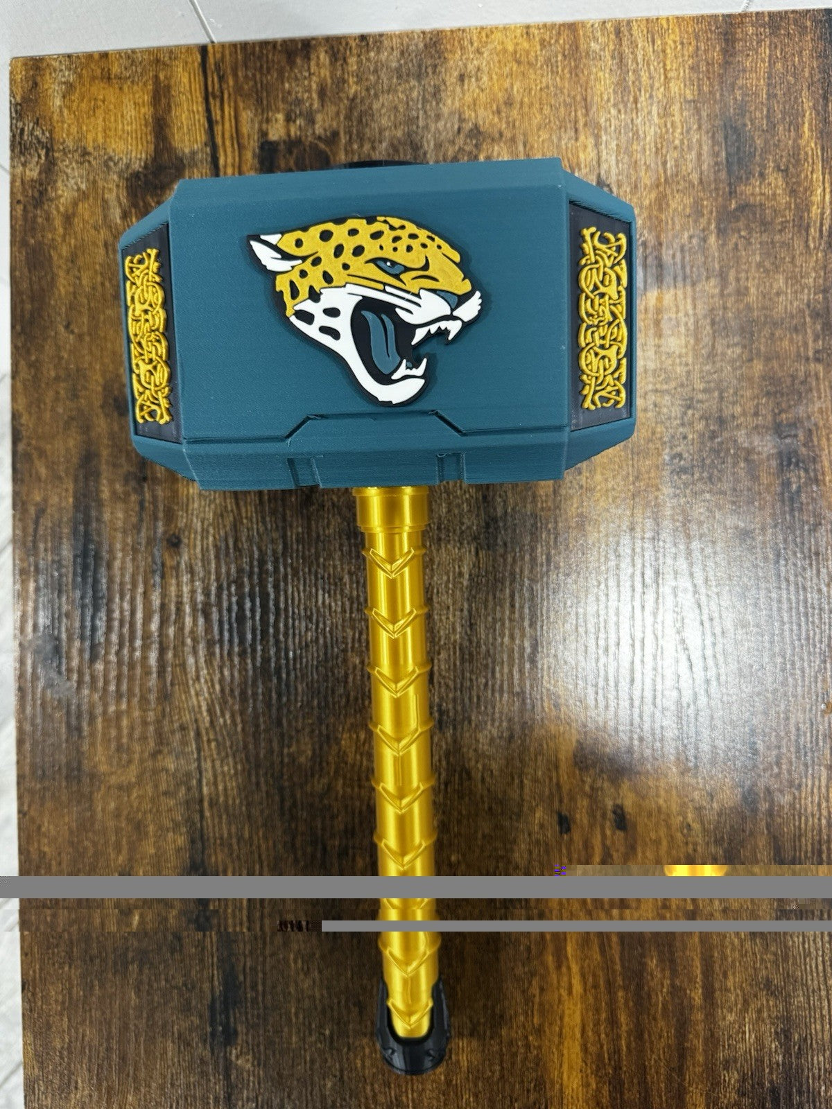 Jacksonville Jaguars 13” Thor Hammer NFL INSPIRED Unique Fan Gifts Man Cave