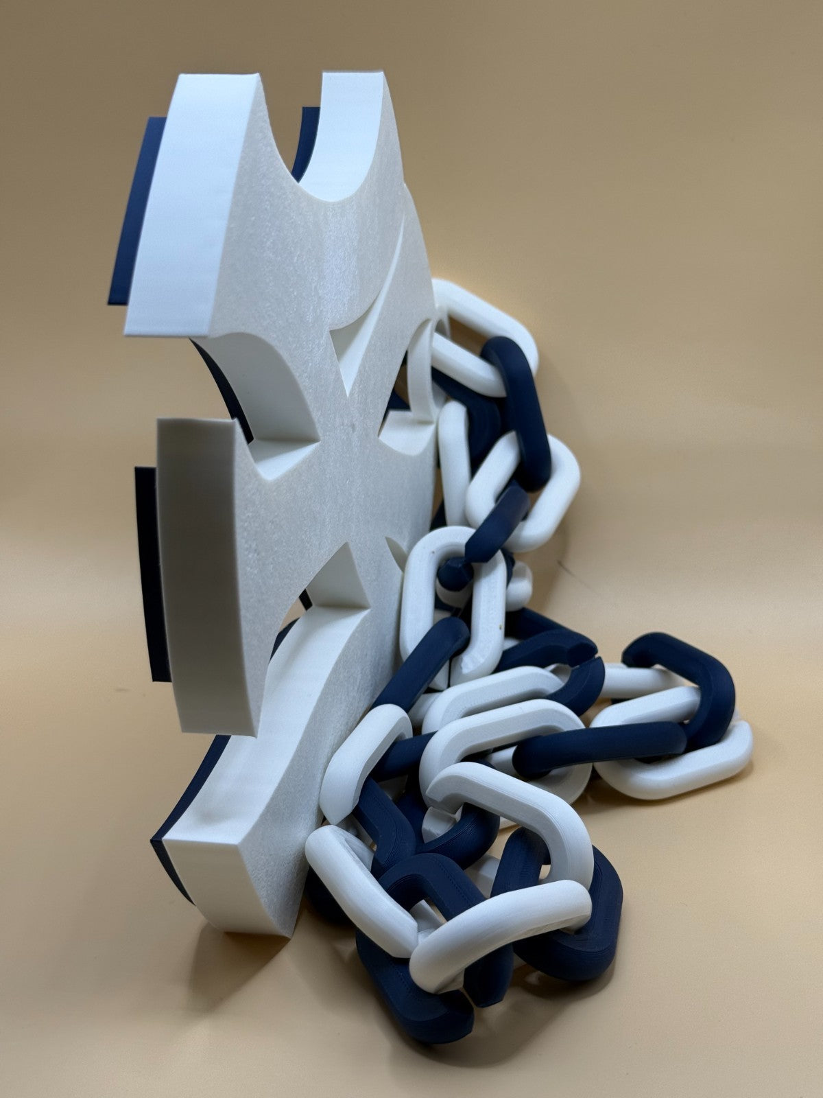 New York Yankees Oversized Necklace, Logo Pendant Handmade 3D Printed