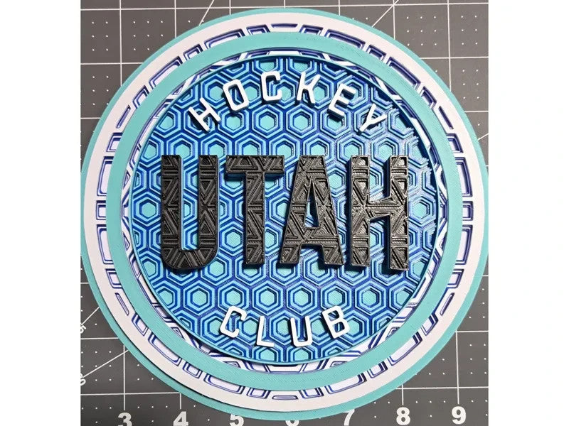 Utah Hockey Club Wall Art Or Display 3D printed Dimensional Mosaic