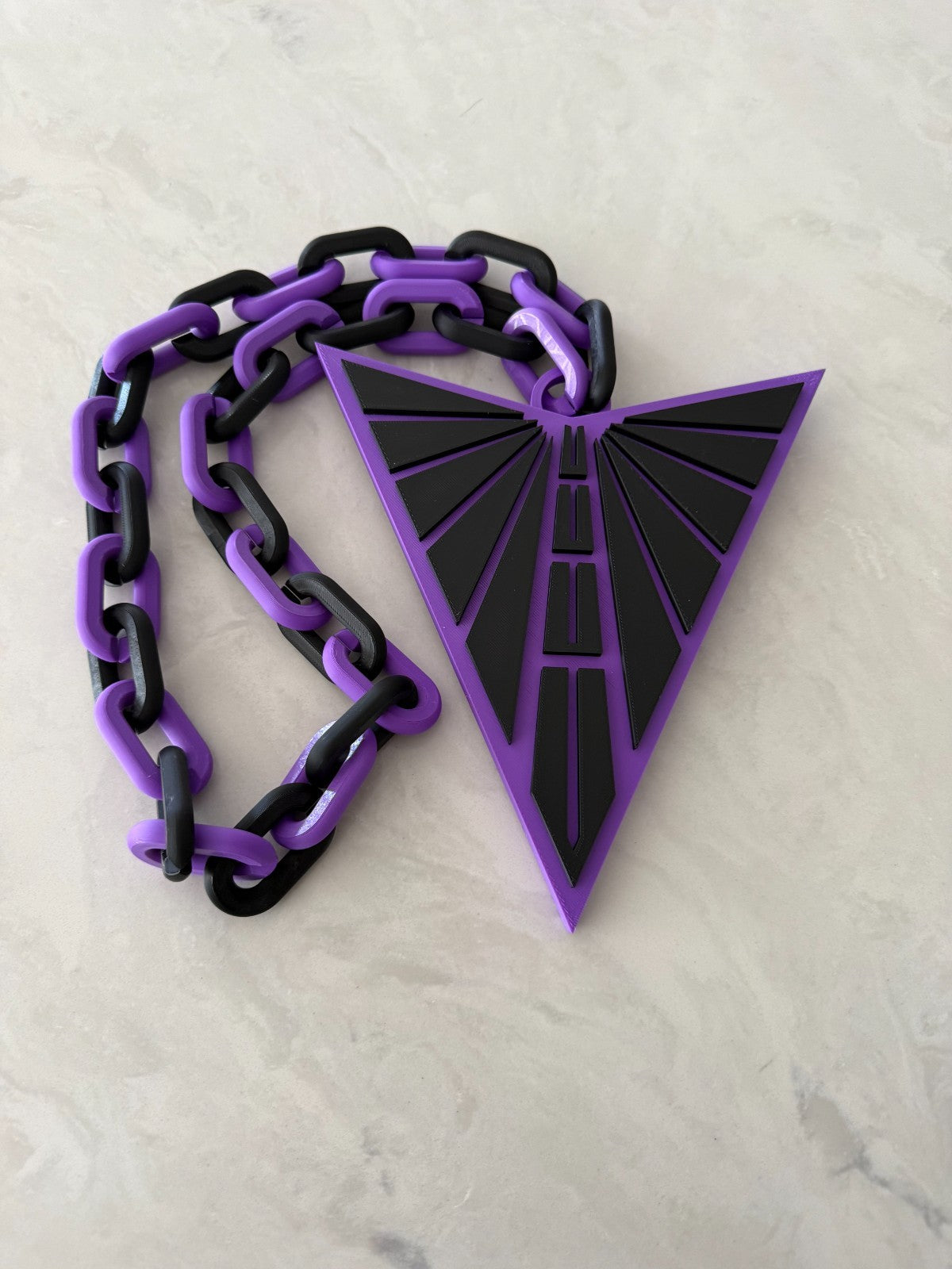 Golden State Valkyries Oversized Necklace, Hype Chain WNBA HandMade 3D Printed