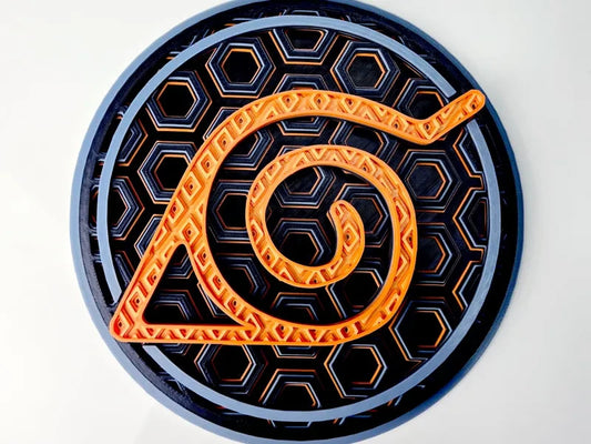 Naruto Wall Art Or Display 3D printed Dimensional Mosaic