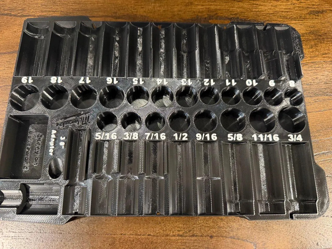 3D Printed Impact Socket Organizer For Packout, PETG Tool Storage Insert