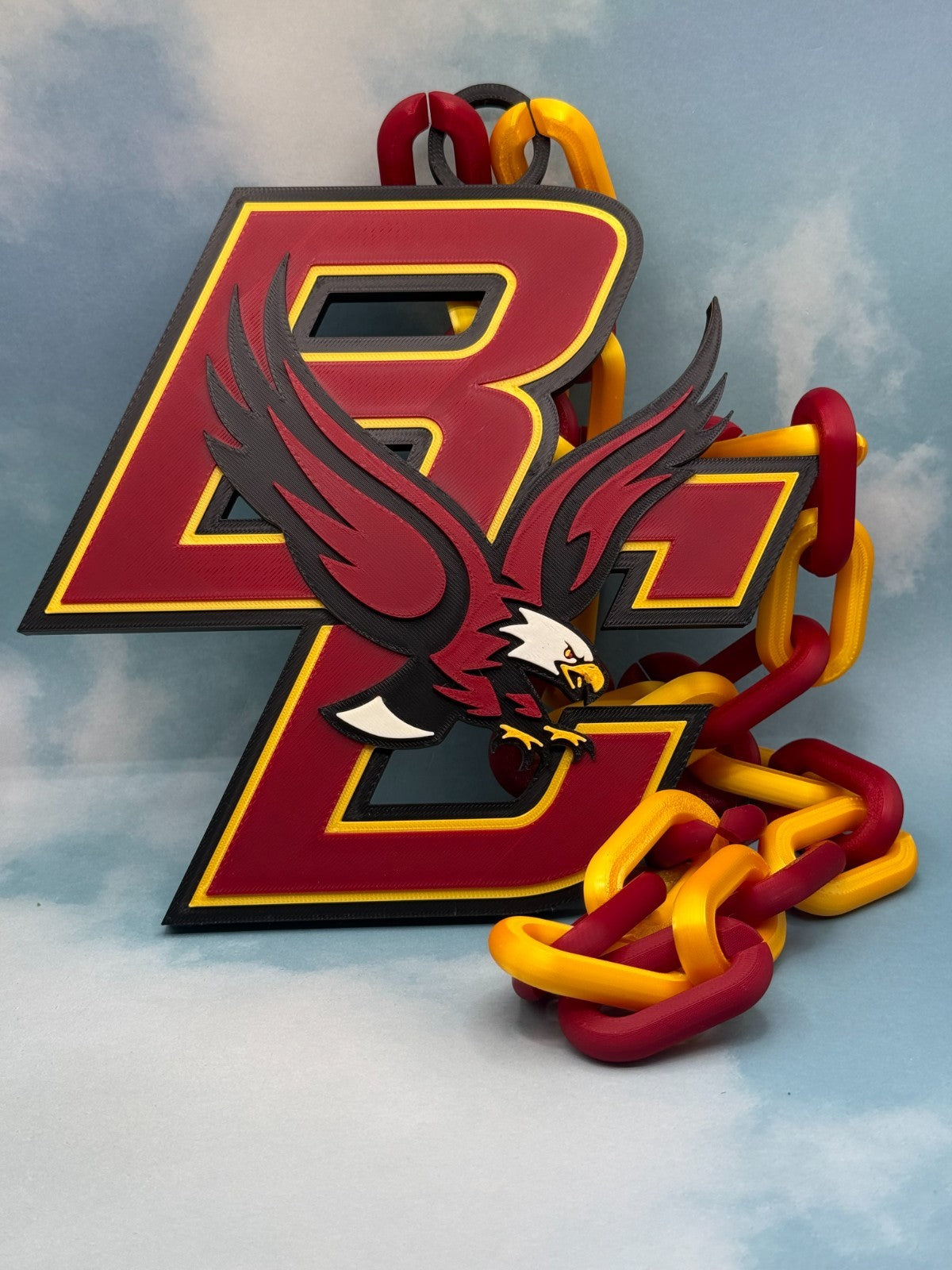 Boston College Eagles  Oversized Logo Necklace Handmade 3D Printed